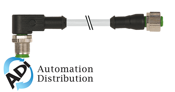 Murrelektronik 7000-40221-2350100 m12 male 90?? / m12 female 0??, pur 5x0.34 gy ul/csa+drag chain 1m