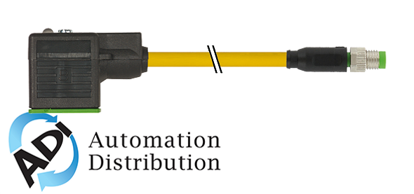 Murrelektronik 7000-88781-0330200 m8 male 0?? 3 pole / msud valve plug form bi 11mm, pur 3x0.34 yellow, ul/csa, drag ch 2m