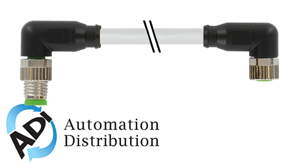 Murrelektronik 7000-88081-2500200 m8 male 90?? / m8 female 90??, pur 3x0.25 gy ul/csa+robot+drag chain 2m