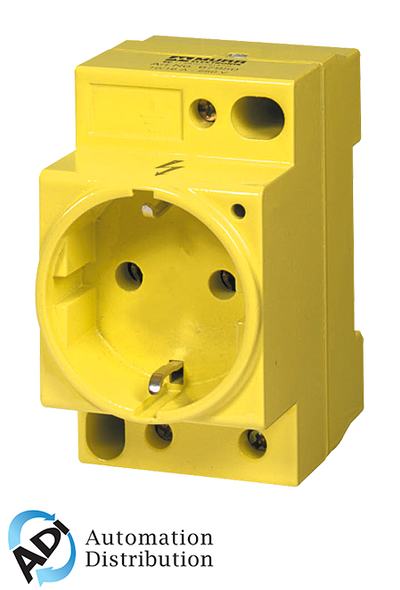 Murrelektronik 67950 msvd power socket vde yellow, mounting rail