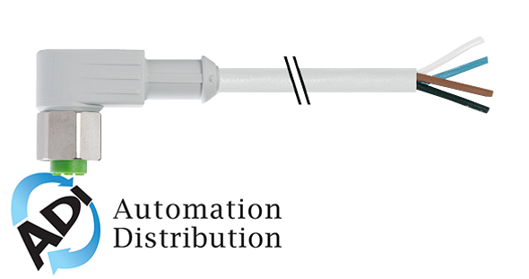 Murrelektronik 7014-12341-2141000 m12 female 90?? with cable f+b, pvc 4x0.34 gy ul/csa 10m