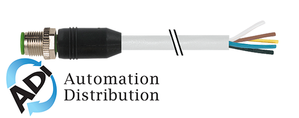Murrelektronik 7000-17001-2950100 m12 male 0??, pur 8x0,25 gy ul/csa, drag ch 1m