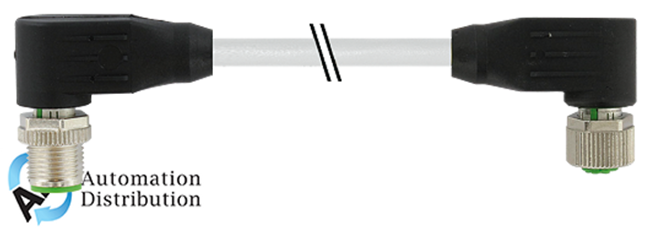 Murrelektronik 7060-40261-8620015 m12 male 90?? / m12 female 90?? masi, pur 4x0.75 gy ul/csa 0,15m