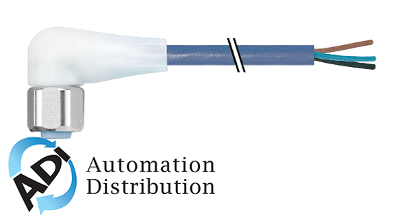 Murrelektronik 7024-12381-3151000 m12 female 90?? with cable led f+b pro, tpe-s 3x0.34 bu ul robot+drag chain 10m