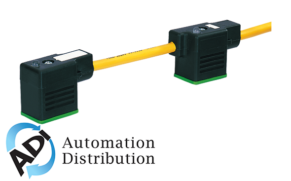 Murrelektronik 7000-58121-0170150 msud double valve plug form bi 11mm, pvc 4x0.75 yellow, 1.5m