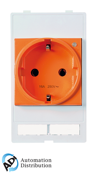 Murrelektronik 4000-68000-0140000 modlink msdd socket insert germany, 250vac/16a orange