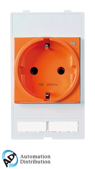 Murrelektronik 4000-68000-0140000 modlink msdd socket insert germany, 250vac/16a orange