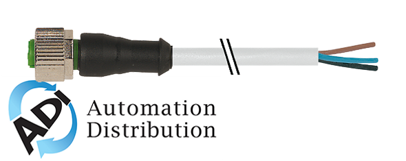 Murrelektronik 7000-12221-2541000 m12 female 0?? with cable, pur 4x0.34 gy ul/csa+robot+drag chain 10m