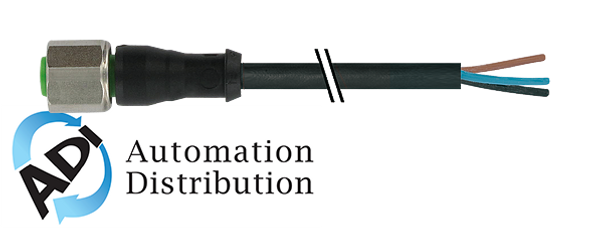 Murrelektronik 7000-20111-6262500 m12 230v female 0?? with cable c-cod. dual-keyway, pur 3x0.75 bk ul/csa 25m