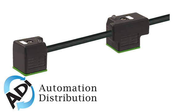 Murrelektronik 7000-58081-6271000 msud double valve plug form a 18mm with cable, pur 4x0.75 bk ul/csa 10m