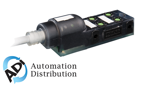 Murrelektronik 8000-84010-3340300 exact8, 4xm8, 3 pole moulded cable, 3.0m pur 4*0,34+2*0,75 exit norm.