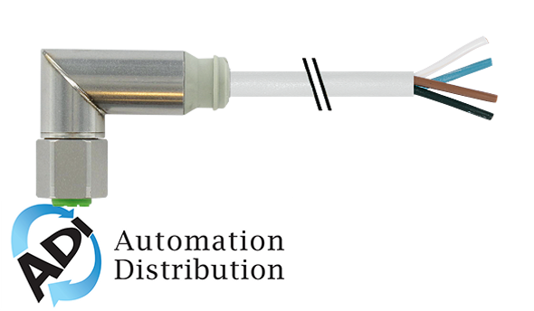 Murrelektronik 7044-12341-3361500 m12-steel female 90?? with cable, tpe-s 4x0.34 gy  15m