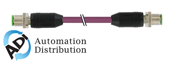 Murrelektronik 7000-44511-7980750 m12 male 0?? / m12 male, 0??, shielded, ethernet, pur 2x2xawg22 shielded vt ul,csa+dragchain 7,5m