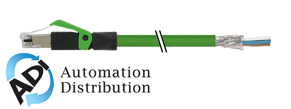 Murrelektronik 7000-74101-7931000 rj45 male 0?? shielded with cable, ethernet, pur 1x4xawg22 shielded gn ul/csa+robot 10m