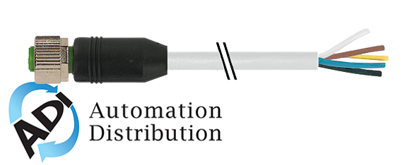 Murrelektronik 7700-17041-U2H1000 m12 female 0?? with cable, tpe 8x22awg gy ul/csa, itc/pltc 10m