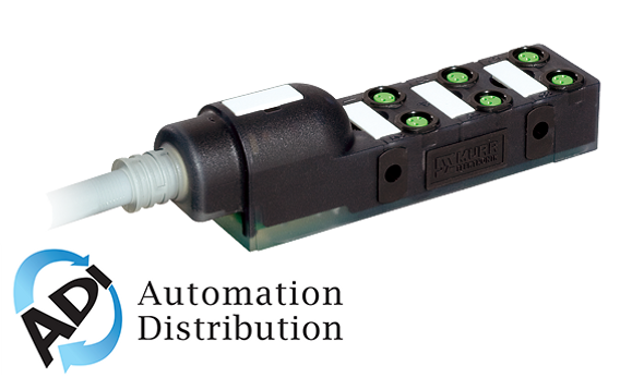 Murrelektronik 8000-86110-3860300 exact8, 6xm8, 4 pole moulded cable, 3.0m pur/pvc 12x0.34+2x0,75