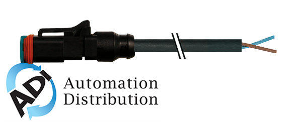 Murrelektronik 7080-72011-R211000 valve plug mdc06-2s short with cable, radox em 104 2x0.75 bk 10m