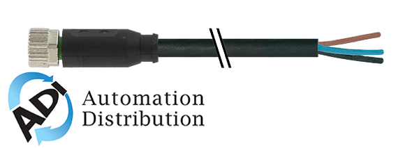 Murrelektronik 7000-08061-6512500 m8 female 0?? with cable, pur 4x0.25 bk ul/csa+robot+drag chain 25m