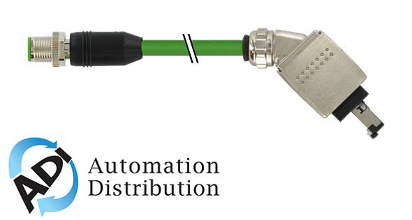 Murrelektronik 7000-44735-7960150 m12 male 0?? /push pull rj45, 45??, shielded, pur 2x2xawg22 shielded gn ul/csa+dragchain 1,5m