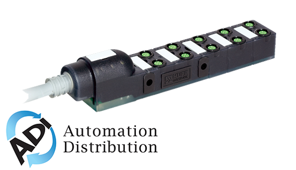 Murrelektronik 8000-80011-3840500 exact8, 10xm8, 3pole, moulded cable, 5.0m pur 10x0,34+2x0,75, npn-led's