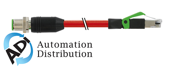 Murrelektronik 7000-44711-7921000 m12 male 0?? / rj45 male 0?? shielded ethernet, pur 2x2xawg22 shielded rd ul,csa+drag ch. 10m
