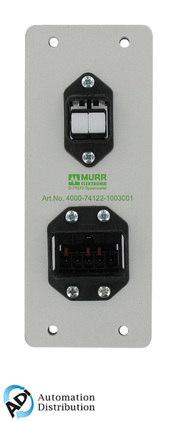Murrelektronik 4000-74122-1003001 aida push pull coupling, han 24 plastic, with power spring clamp+ scrj