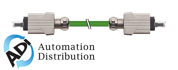 Murrelektronik 7000-99651-7940150 push pull rj45 / push pull rj45, profinet, pur 2x2xawg22 shielded gn ul/csa 1,5m