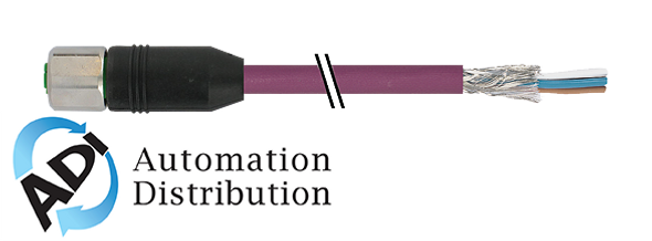 Murrelektronik 7004-13225-8031000 m12 female 0?? with cable devicenet v4a, pur awg24+awg22 shielded vt ul/csa+drag ch. 10m