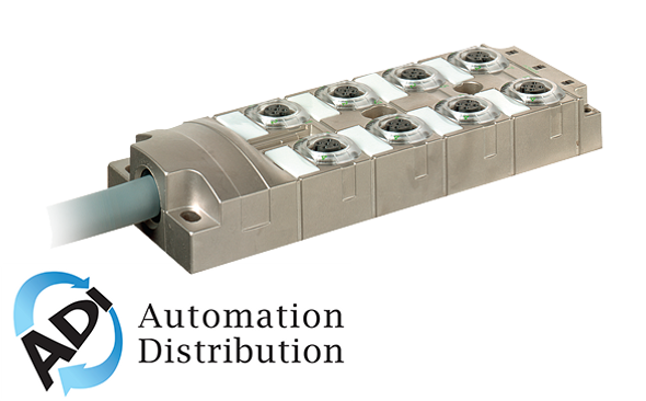 Murrelektronik 8000-58513-4010500 mvp-metall, 8xm12, 5pole, pre-wired cable, 5.0m pur 16x0,34+3x0.75, ul/csa, replacement for 27512