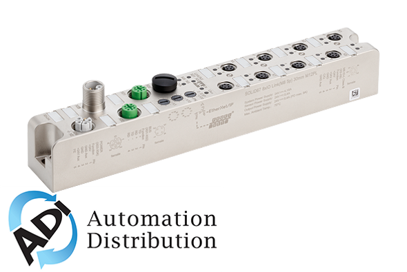 Murrelektronik 54506 solid67 iol8(m8 5p) 30mm m12l 5p, solid67 multiprotocol profinet or ethernetip, compact module, 30 mm width, metal, profinet / ethernetip via m12-d