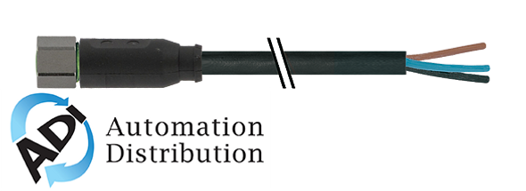 Murrelektronik 7004-08041-6300500 m8 female 0?? with cable v4a, pur 3x0.25 bk ul/csa+drag chain 5m Pack of 10