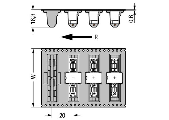 Wago 231-236/001-000/105-604/997-409 Pack of 170