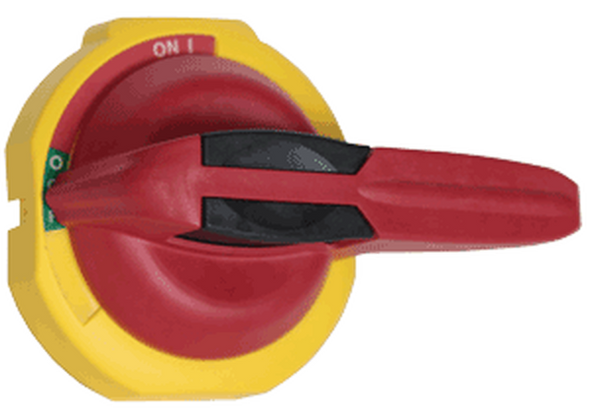 Sprecher + Schuh L11-PY rotary door handle, red/yellow PN-125635