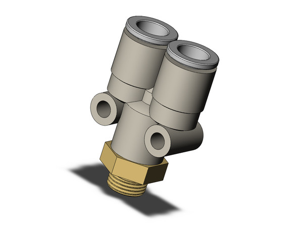 SMC KQ2U08-01AP Fitting, Branch Y Pack of 10