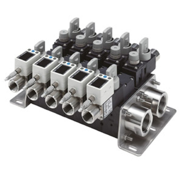 SMC PF3WB04DF-W720-04-FT-J Parallel Supply/Return Type Manifold