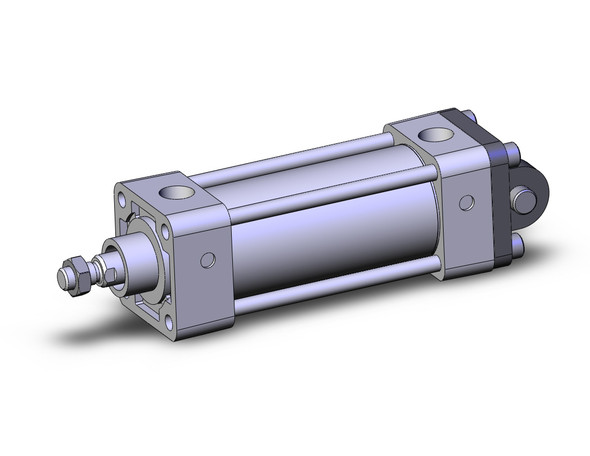 <h2>NC(D)A1, NFPA, Air Cylinder, Double Acting, Single Rod, Double Rod, Non-Rotating, Oversized Rod, Large Bore w/Options</h2><p><h3>Series NCA1 medium duty tie rod cylinders are NFPA interchangeable, have a crimped piston rod assembly, are pre-lubricated and available in 11 mounting styles. Bore sizes range from 1.5 to 4 inches.  The NCA1 expanded line of medium duty cylinders has bore sizes ranging from 5 to 8 inches, while the heavy duty range is 1.5 to 14 inches.  The single rod model is available in 22 mounting styles.</h3>- Standard and non-rotating double acting and double rod<br>- Oversized Rod<br>- Large Bore<br>- Bore sizes: 1 , 2, 2 , 3 , 4 , 5 , 6 , 8 <br>- Strokes from 1/2  to 80 <br>- NFPA Standard Mounts: basic, foot, flange, clevis, trunnion, etc<br>- NFPA Standard Rod Ends: small male, short femalee, flanged, etc<br>- Variety of switches and a variety of lead wire lengths<br>- Optional air cushions and rod boots<br>- <p><a href="https://content2.smcetech.com/pdf/NCA1.pdf" target="_blank">Series Catalog</a>