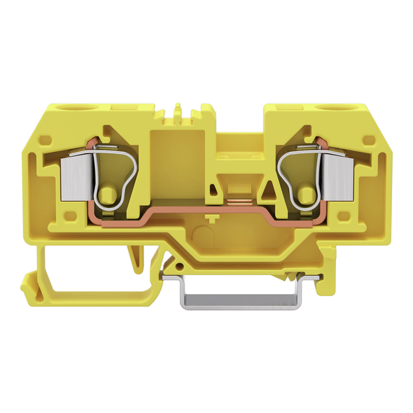 Wago 284-906 2-conductor through terminal block 10 mm²,  yellow