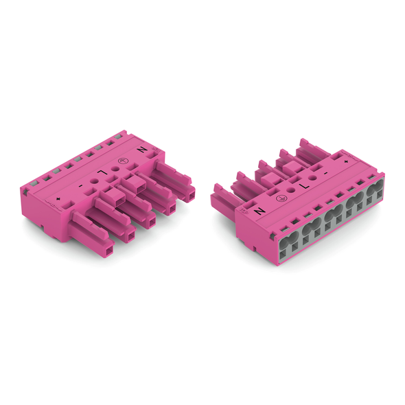 Wago 770-285/082-000 Socket, 5-pole, pink