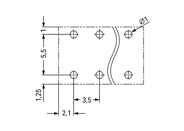 Wago 2086-1104/300-000 THR PCB terminal block, push-button 1.5 mm² Pin spacing 3.5 mm 4-pole, black