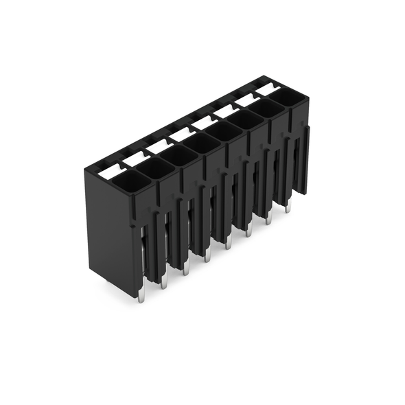 Wago 2086-1108/300-000 THR PCB terminal block, push-button 1.5 mm² Pin spacing 3.5 mm 8-pole, black