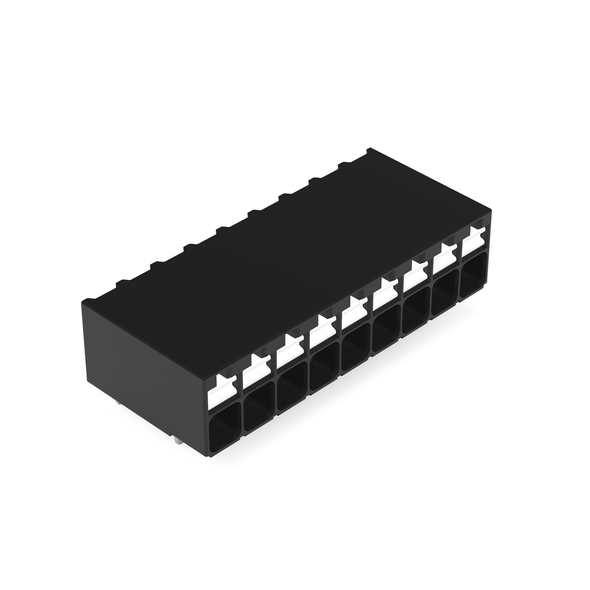 Wago 2086-1209 THR PCB terminal block, push-button 1.5 mm² Pin spacing 3.5 mm 9-pole, black