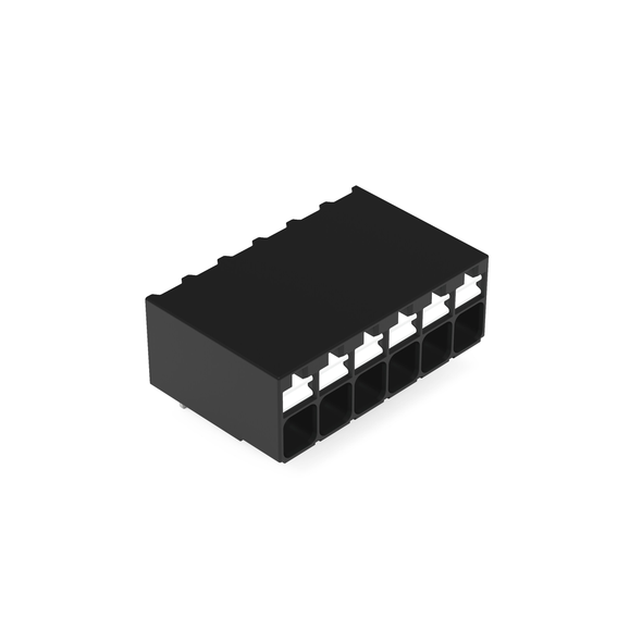 Wago 2086-1226/300-000 THR PCB terminal block, push-button 1.5 mm² Pin spacing 3.5 mm 6-pole, black