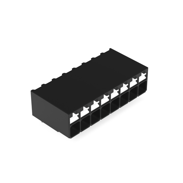 Wago 2086-1228 THR PCB terminal block, push-button 1.5 mm² Pin spacing 3.5 mm 8-pole, black