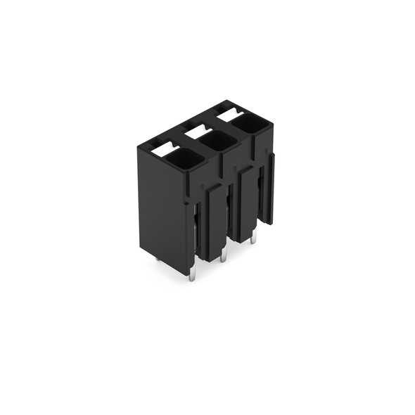 Wago 2086-3103 THR PCB terminal block, push-button 1.5 mm² Pin spacing 5 mm 3-pole, black