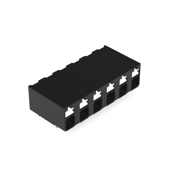 Wago 2086-3206/300-000 THR PCB terminal block, push-button 1.5 mm² Pin spacing 5 mm 6-pole, black