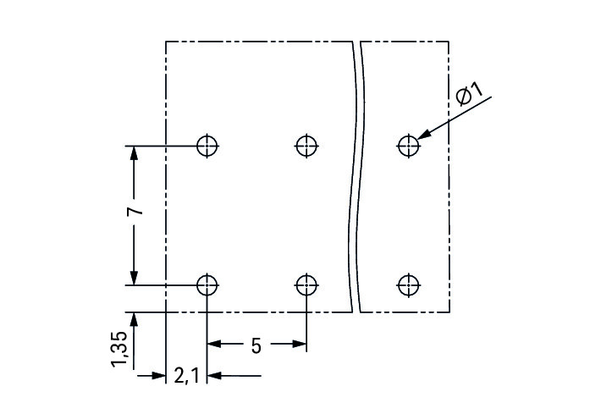 Wago 2086-3206/300-000 THR PCB terminal block, push-button 1.5 mm² Pin spacing 5 mm 6-pole, black
