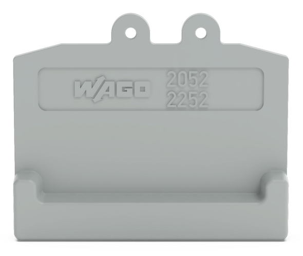 Wago End plate gray Pack of 25