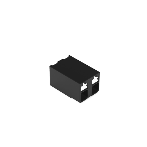 Wago SMD PCB terminal block, push-button 1.5 mm² Pin spacing 5 mm 2-pole, black Pack of 515