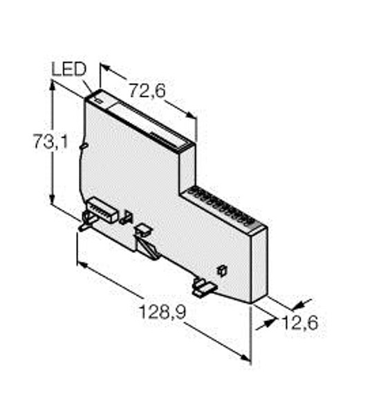 Turck Bl20-E-8Do-24Vdc-0.5A-P/Et BL20 Economy Module, 8 Digital Outputs