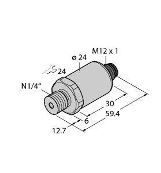 Turck Pt10R-2003-I2-H1143 Pressure Transmitter, With Current Output (2-Wire)